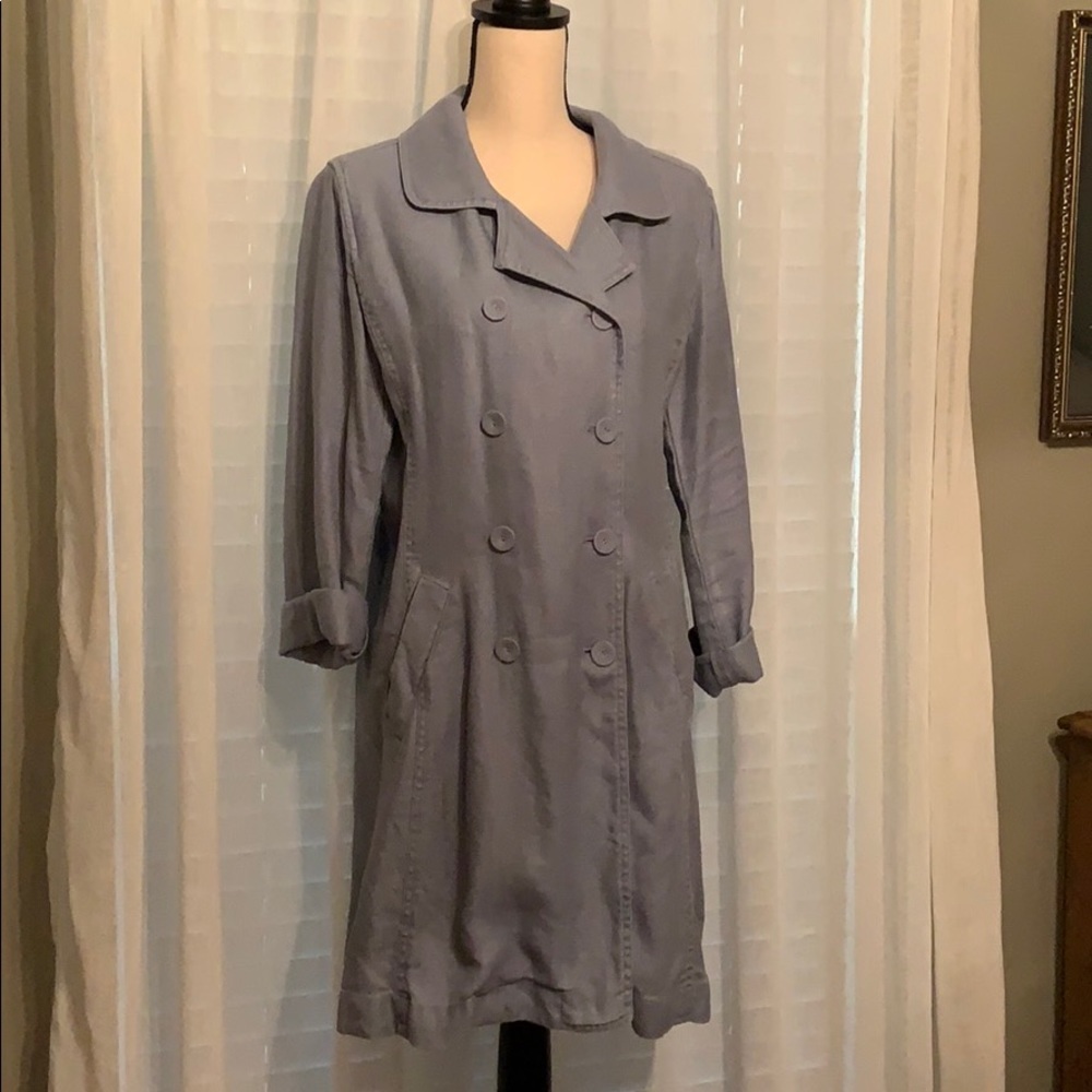 J Jill Double Breasted Linen/cotton coat